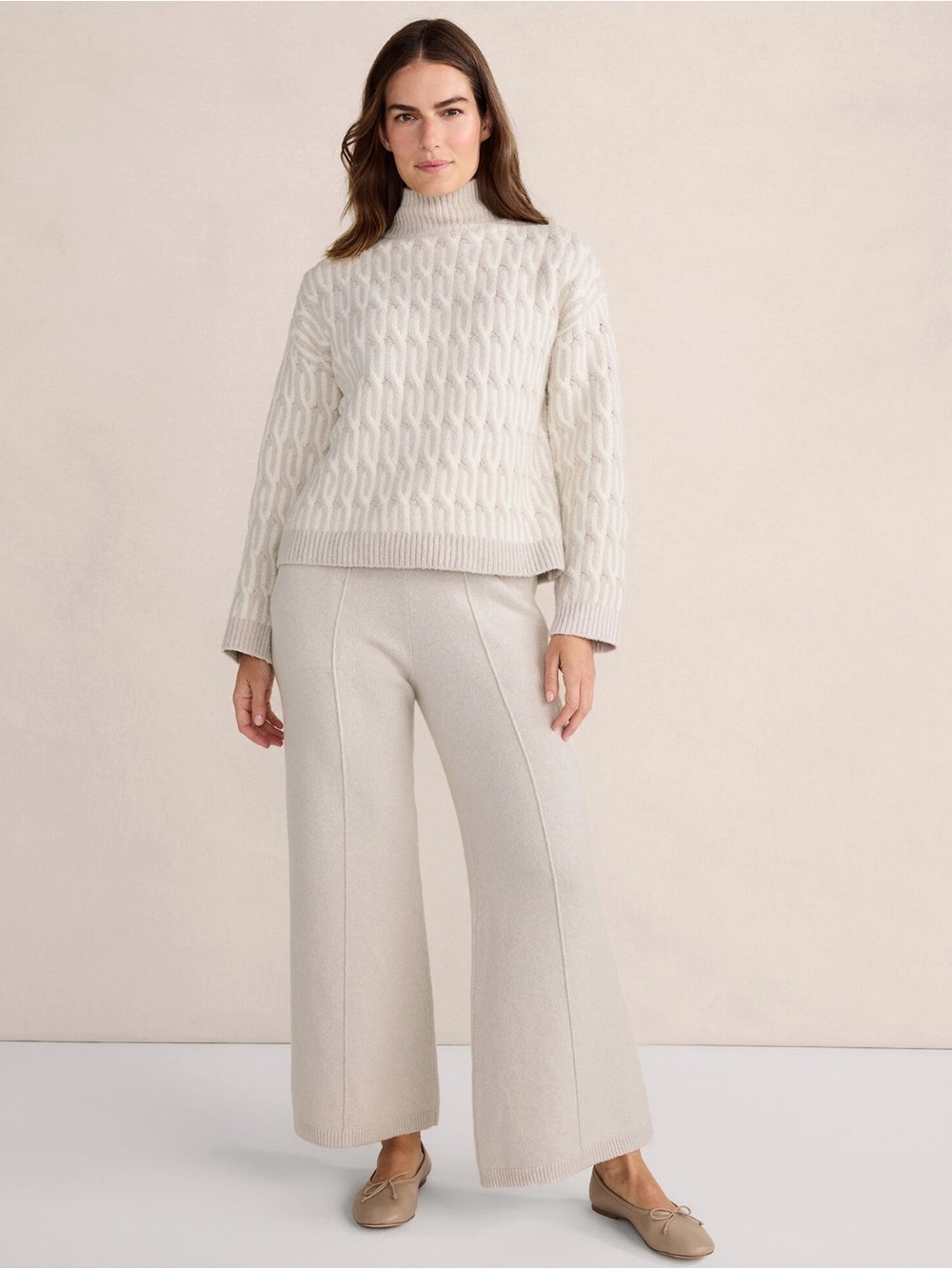 Organic Cotton Jacquard Sweater size M
